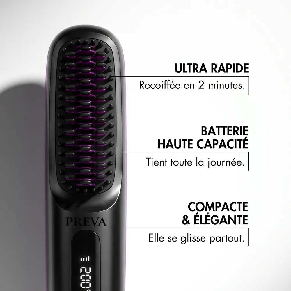 Brosse lissante portable Preva™